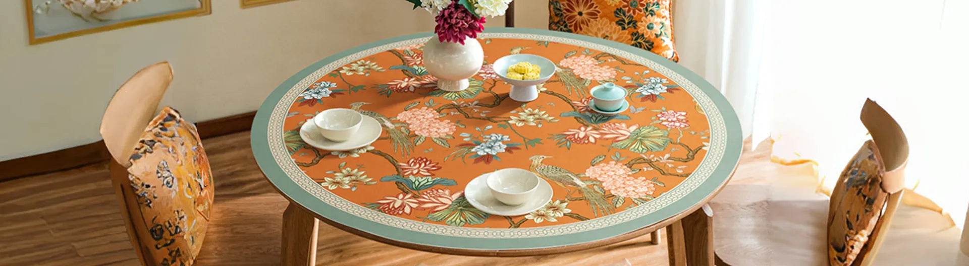 Table Covers: Luxury Chinoiserie Tablecloths, Runners & Mats - SinoCultural
