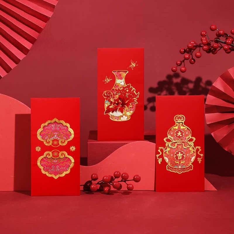 Chinese New Year Red Envelopes Blessings Wedding & Birthday - SinoCultural -- CNY019-1 -