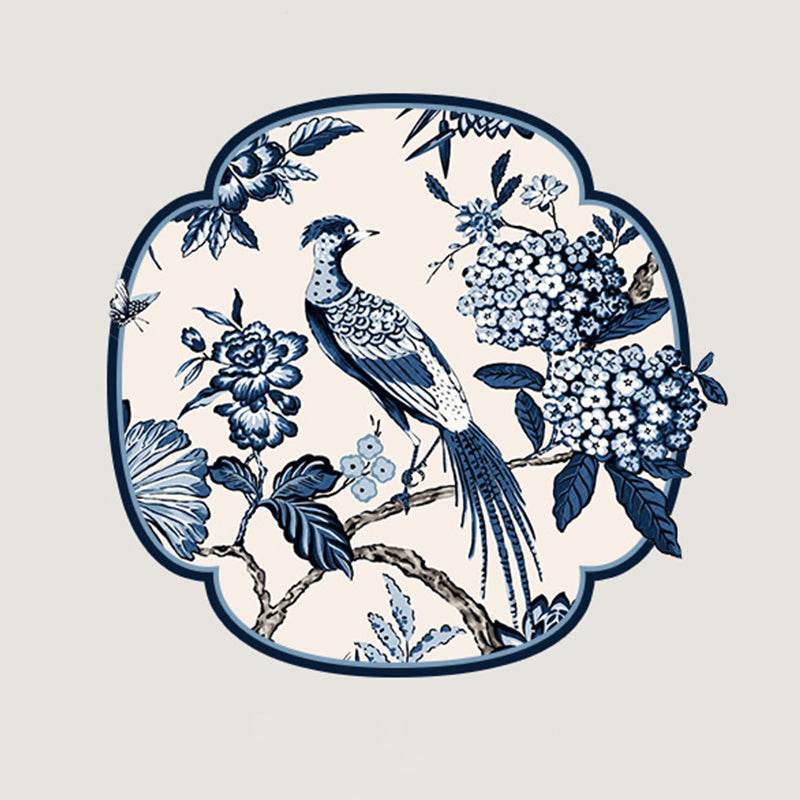 Chinoiserie Blue and White Porcelain Decorative Throw Pillow for Bedroom - SinoCultural -- SJZBZ077AA45