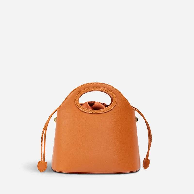 Zhuang Brocade Vintage Drawstring Bucket Bag - SinoCultural -- FJ120670