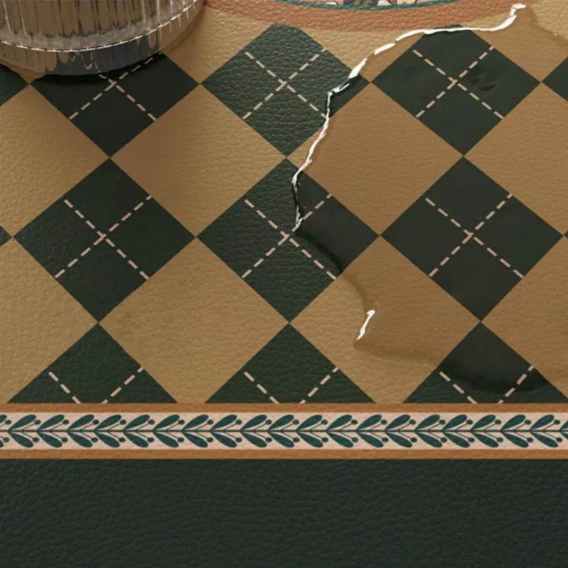 Christmas Limited Series Green Festive Reindeer Table Mat - SinoCultural -- HS-BGD4156-1 -