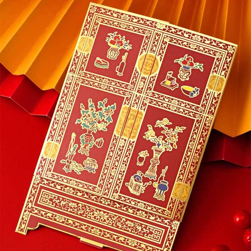 Chinese New Year Fortune & Blessing Creative Red Envelopes - SinoCultural -- CNY020