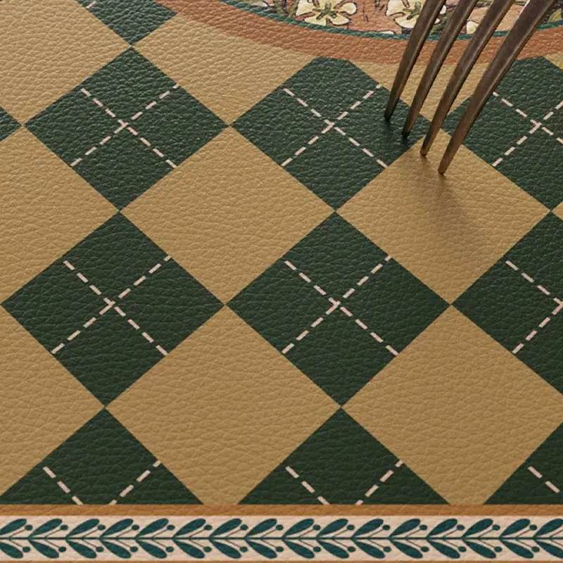 Christmas Limited Series Green Festive Reindeer Table Mat - SinoCultural