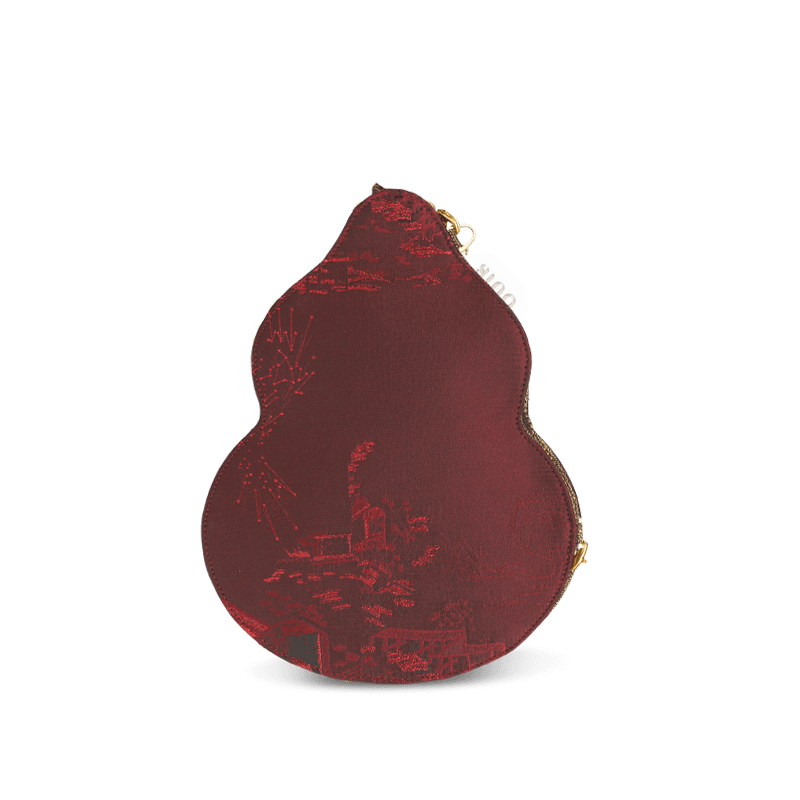 Ultra-Light Gourd Bag Graphene Recycled Fabric Hualuo Silk Luxury Design 155g - SinoCultural -- GD1208