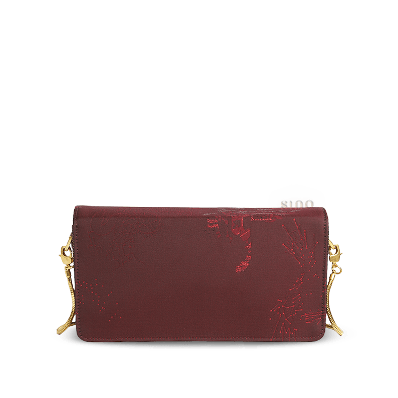 Ultra-Light Envelope Clutch Handbag Song Brocade in Recycled Fabric 133g - SinoCultural -- GD1209