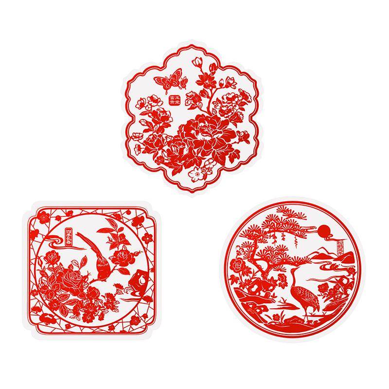 Chinese New Year Decorations Spring Festival Window Clings - SinoCultural -- CNY003 -