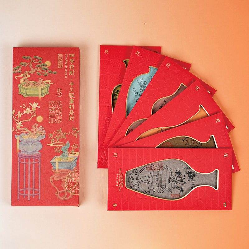 Chinese New Year Red Envelopes 2025 New Year Gift Lai See Pack - SinoCultural -- CNY027 -