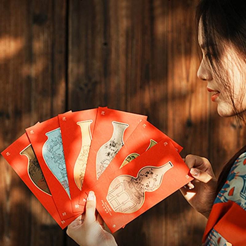 Chinese New Year Red Envelopes 2025 New Year Gift Lai See Pack - SinoCultural -- CNY027 -