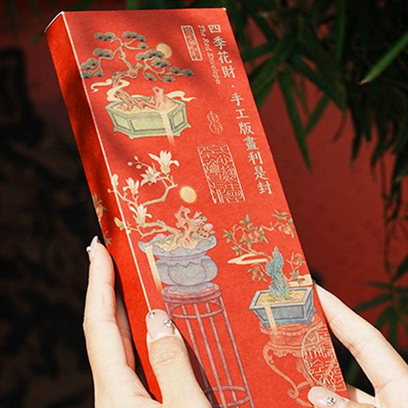 Chinese New Year Red Envelopes 2025 New Year Gift Lai See Pack - SinoCultural -- CNY027 -