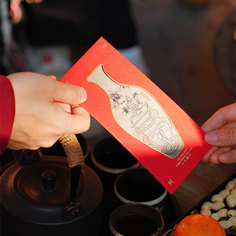 Chinese New Year Red Envelopes 2025 New Year Gift Lai See Pack - SinoCultural -- CNY027 -