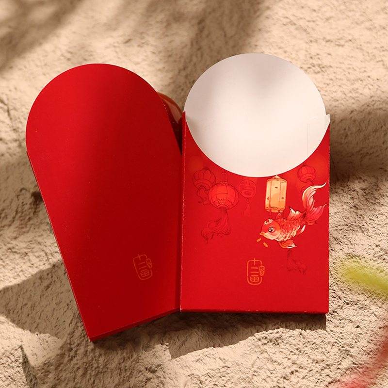 Chinese New Year Red Envelopes Creative Lucky Money Pouches - SinoCultural -- CNY015