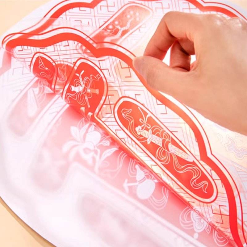 Chinese New Year 2025 Fu Character Static Cling Window Decals - SinoCultural -- CNY004-1 -