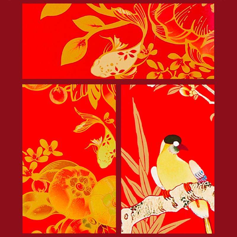 Chinese New Year Spring Festival Couplets Door Decor - SinoCultural -- CNY011-1 -