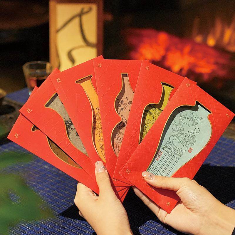 Chinese New Year Red Envelopes 2025 New Year Gift Lai See Pack - SinoCultural -- CNY027 -