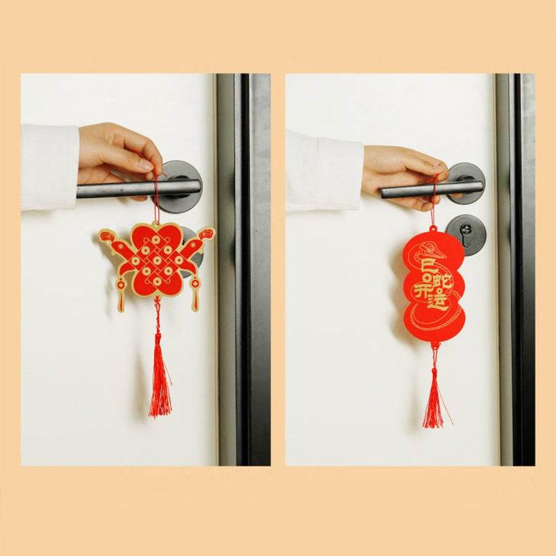 Chinese New Year Fu Tube Spring Couplets in Gift Cylinder Box - SinoCultural -- CNY012 -