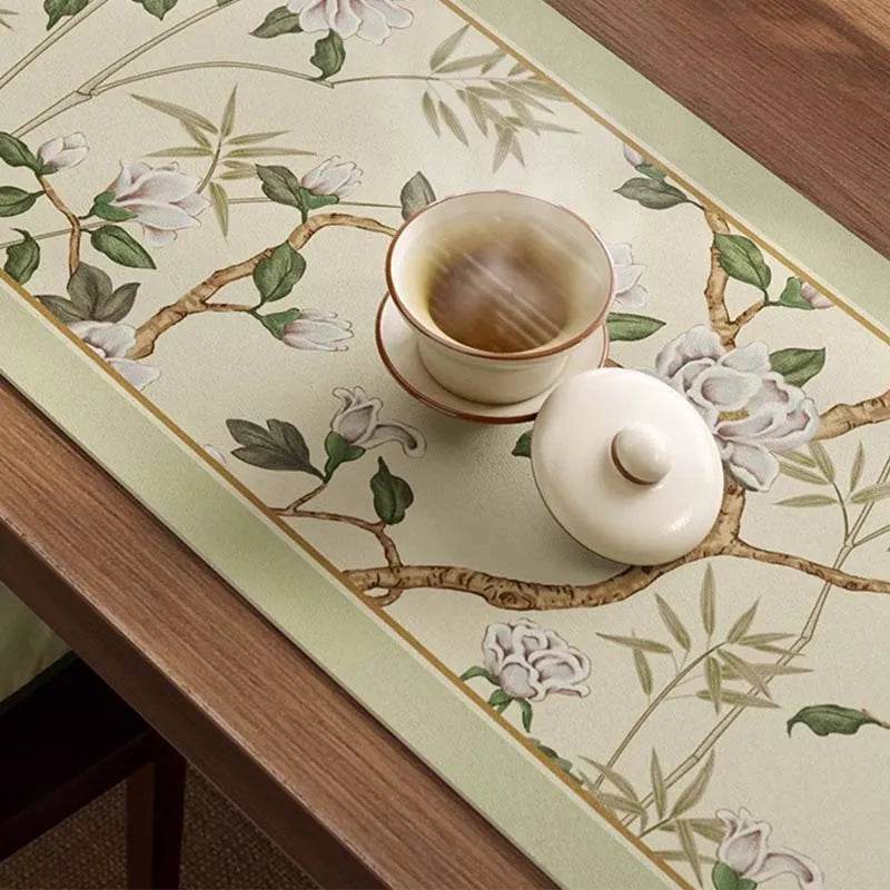 Chinoiserie Diatomite Absorbent Quick-Dry Non-Slip Round Coaster - SinoCultural -- TM053A16