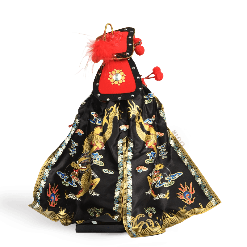 12-Inch Vintage Chinese Dolls - Handmade Peking Opera Mulan Art Collectible - SinoCultural -- T1201001 -