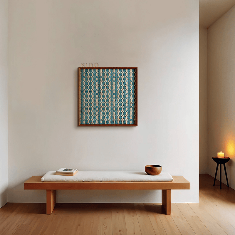 Intangible Heritage Bamboo Weaving Decorative Wall Art for Living Room - SinoCultural -- JN1103-A1 -