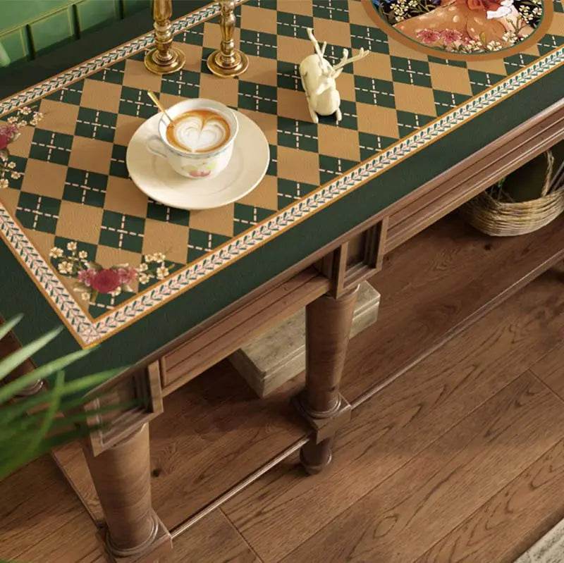 Christmas Limited Series Green Festive Reindeer Table Mat - SinoCultural -- HS-BGD4156-1 -