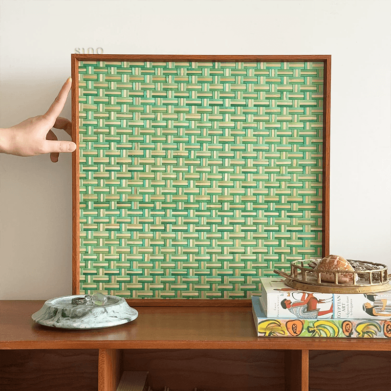 Intangible Heritage Bamboo Weaving Decorative Wall Art for Living Room - SinoCultural -- JN1103-A1 -