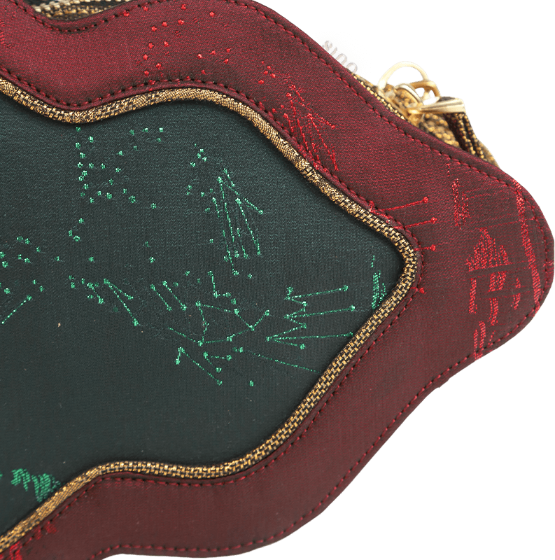 Ultra-Light Gourd Bag Graphene Recycled Fabric Hualuo Silk Luxury Design 155g - SinoCultural -- GD1208
