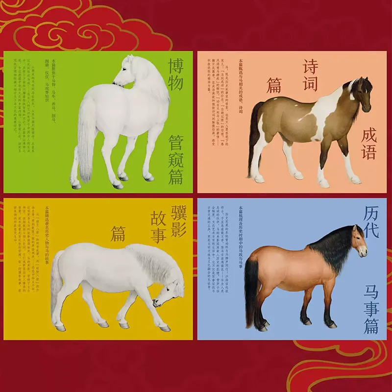 Four cultural sections overview: Horse symbolism, idioms, stories, and traditions.