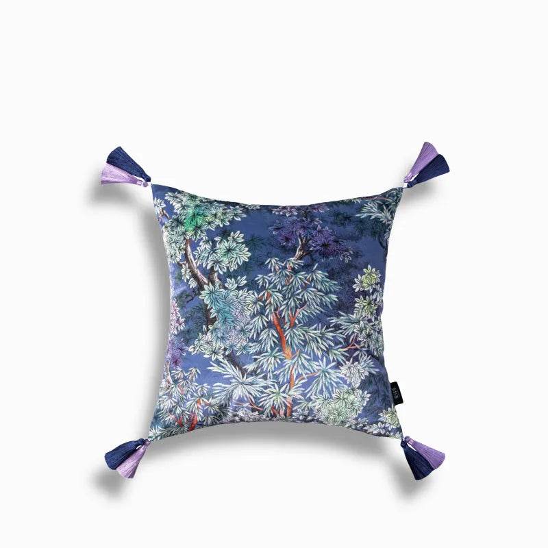 Chinoiserie Luxurious Royal Garden Round Throw Pillow - SinoCultural -- SJZBZ067A01