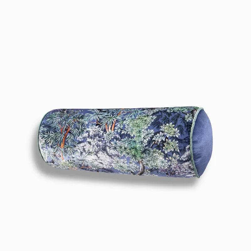 Chinoiserie Luxurious Royal Garden Round Throw Pillow - SinoCultural -- SJZBZ067A01