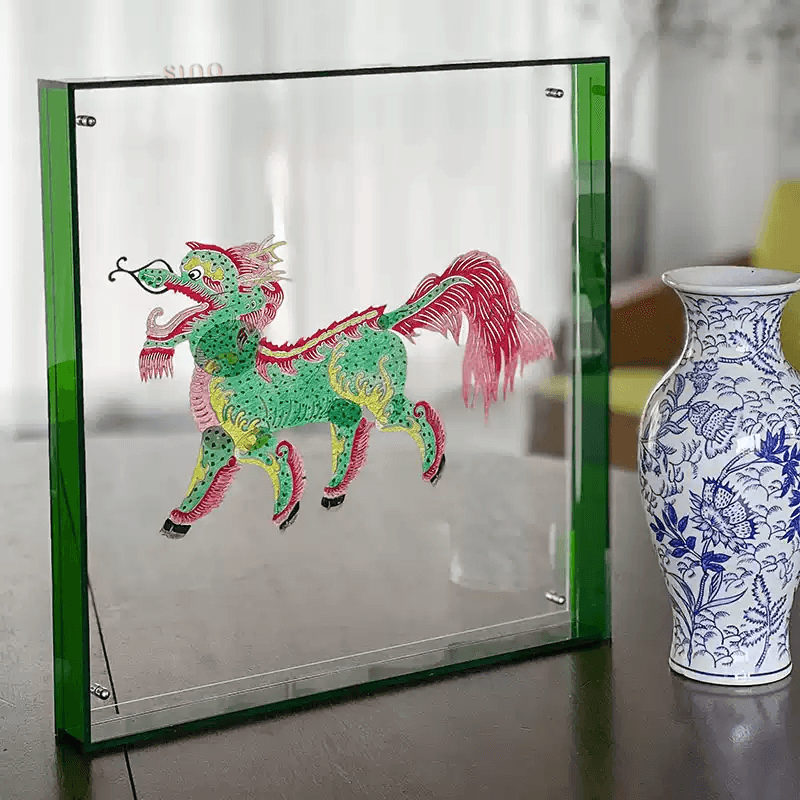 Intangible Heritage Shadow Puppetry Designer Decoration for Living Room - SinoCultural -- JN1101-A1