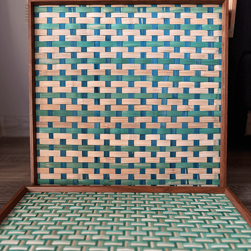 Intangible Heritage Bamboo Weaving Decorative Wall Art for Living Room - SinoCultural -- JN1103-A1 -