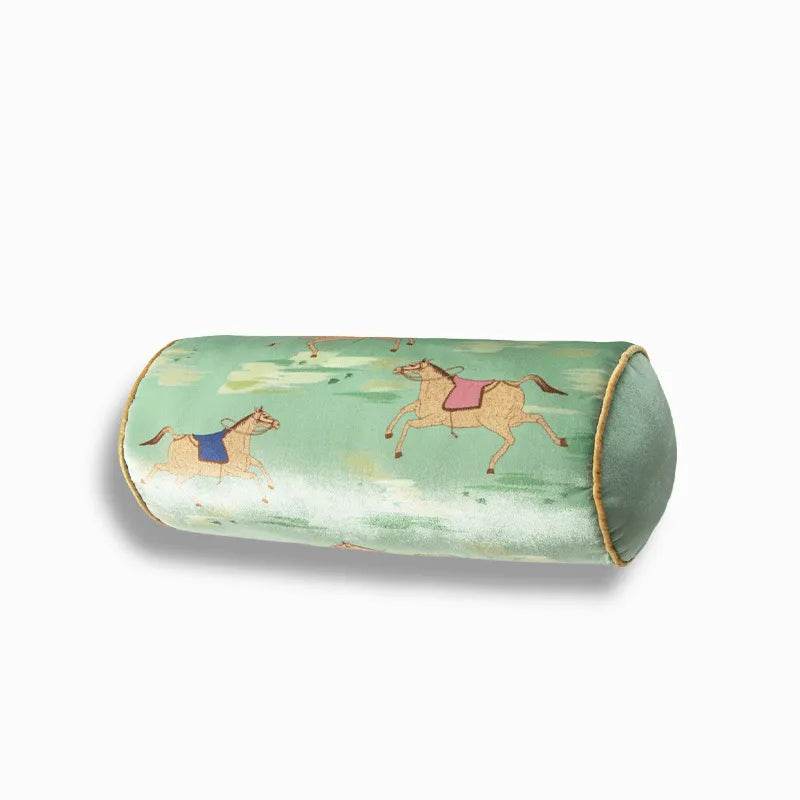 Chinoiserie Luxurious Royal Garden Round Throw Pillow - SinoCultural -- SJZBZ067A01