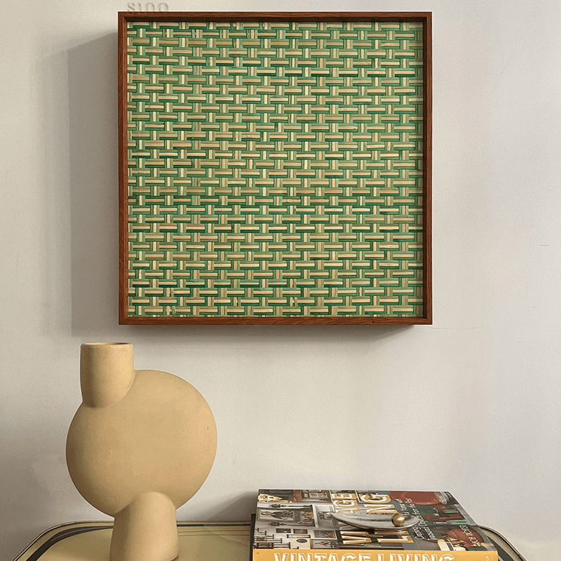 Intangible Heritage Bamboo Weaving Decorative Wall Art for Living Room - SinoCultural -- JN1103-A1 -
