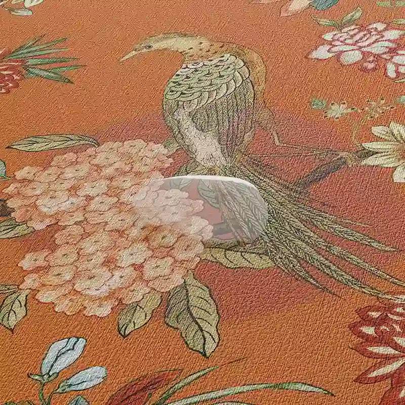 Chinoiserie Mountain Hydrangea Washer Dust Protection Mat - SinoCultural -- TM020A3446 -