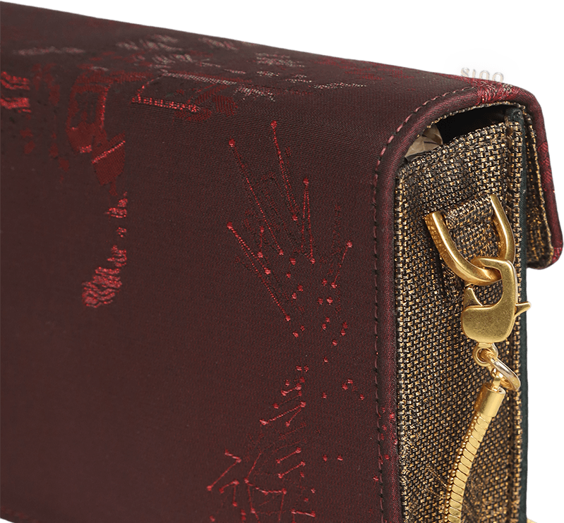 Ultra-Light Envelope Clutch Handbag Song Brocade in Recycled Fabric 133g - SinoCultural -- GD1209