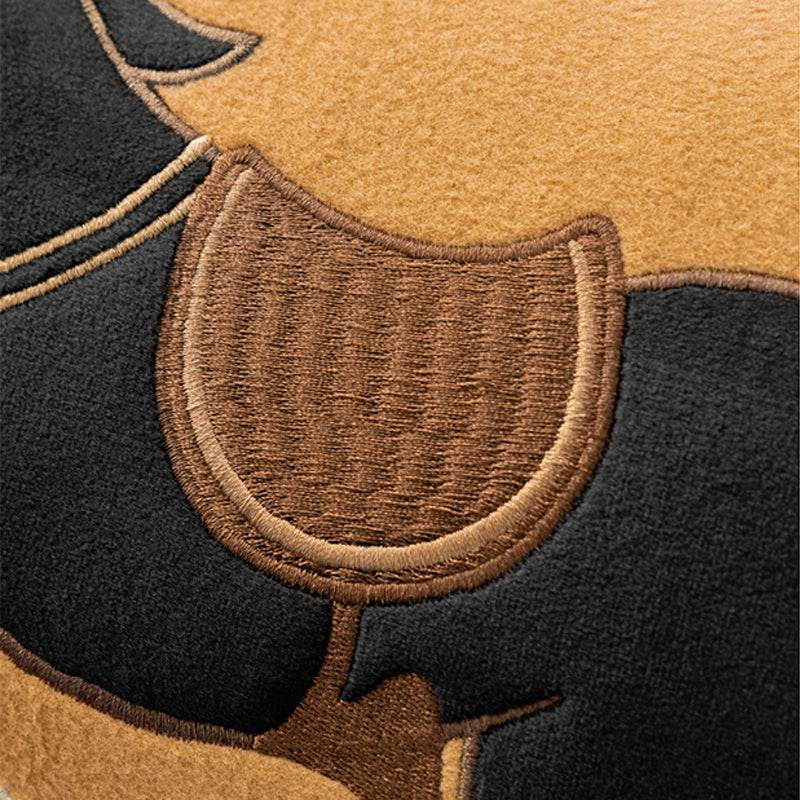 Chinoiserie Equestrian Decorative Lumbar Pillow for Living Room - SinoCultural -- SJZBZ079A01