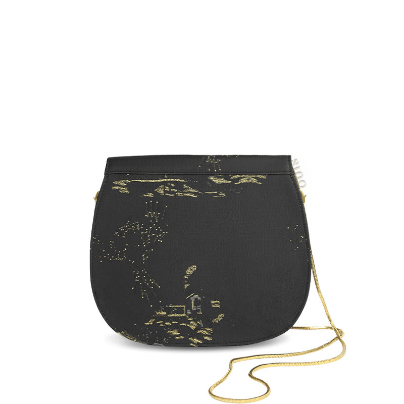 Saddle Loong Embroidered Bag – Ultra-Light 216g, Recycled Fabric & Hualuo Silk - SinoCultural -- GD1206