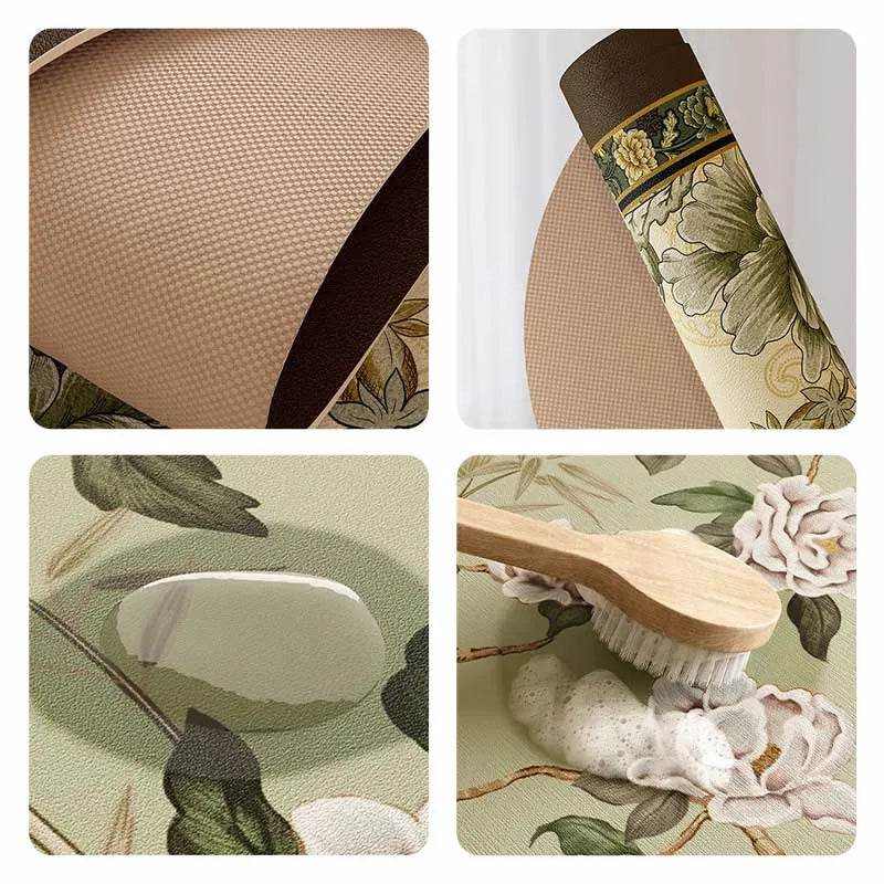 Chinoiserie Diatomite Absorbent Quick-Dry Non-Slip Round Coaster - SinoCultural -- TM053A16
