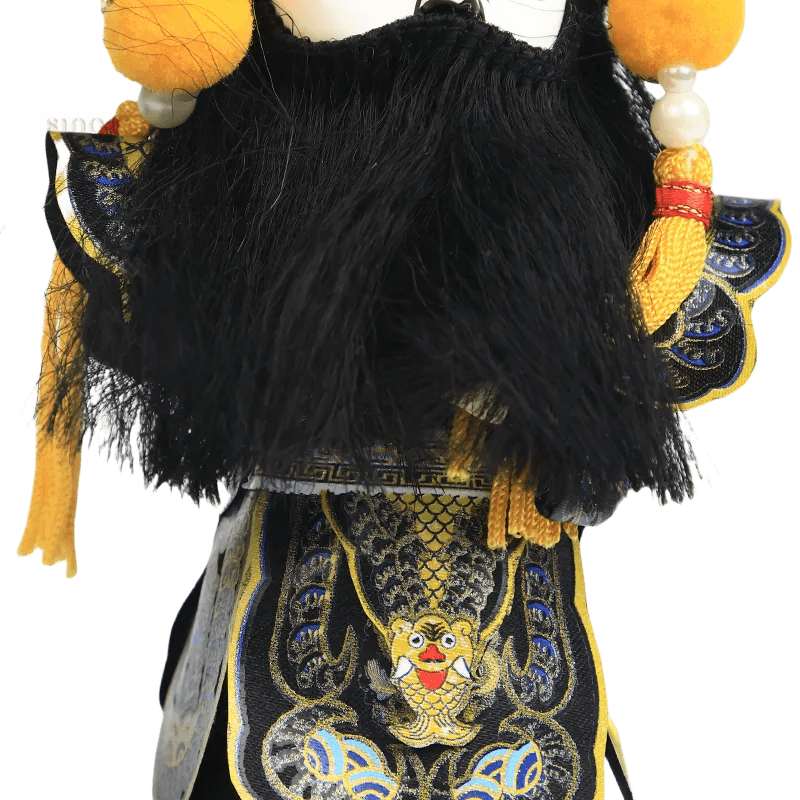 6-Inch Handmade Xiang Yu Chinese Doll – Imposing Desk Accessory - SinoCultural -- QJ0611
