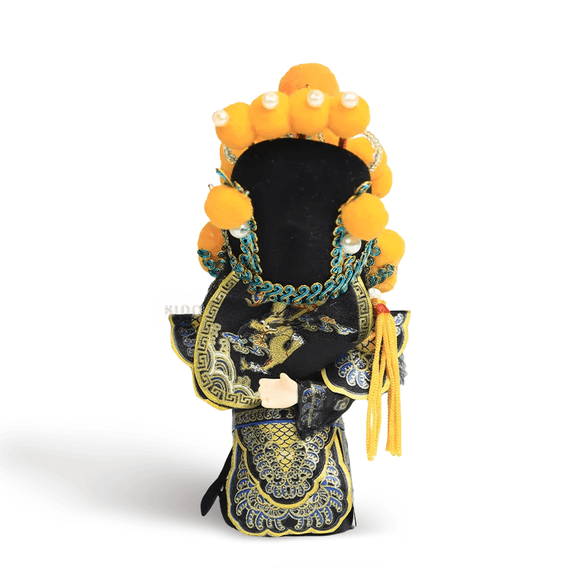 6-Inch Handmade Xiang Yu Chinese Doll – Imposing Desk Accessory - SinoCultural -- QJ0611