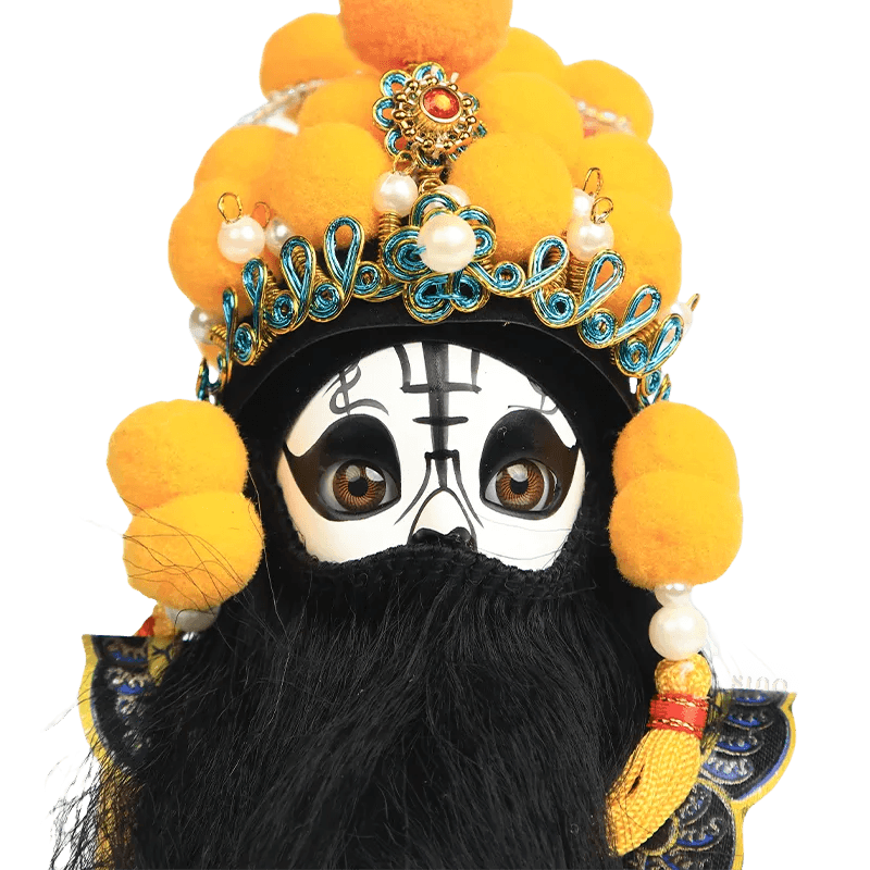 6-Inch Handmade Xiang Yu Chinese Doll – Imposing Desk Accessory - SinoCultural -- QJ0611