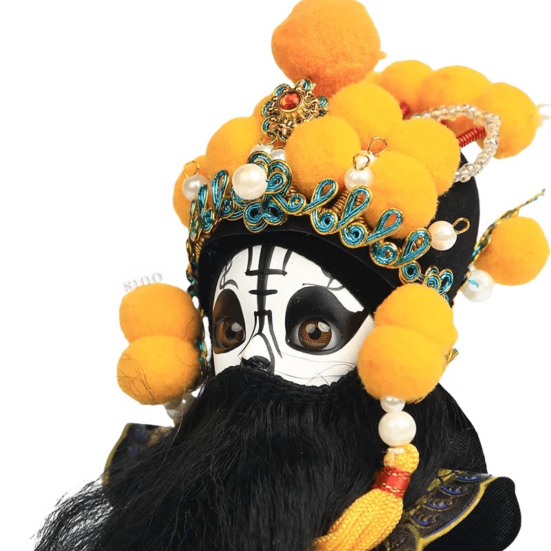 6-Inch Handmade Xiang Yu Chinese Doll – Imposing Desk Accessory - SinoCultural -- QJ0611
