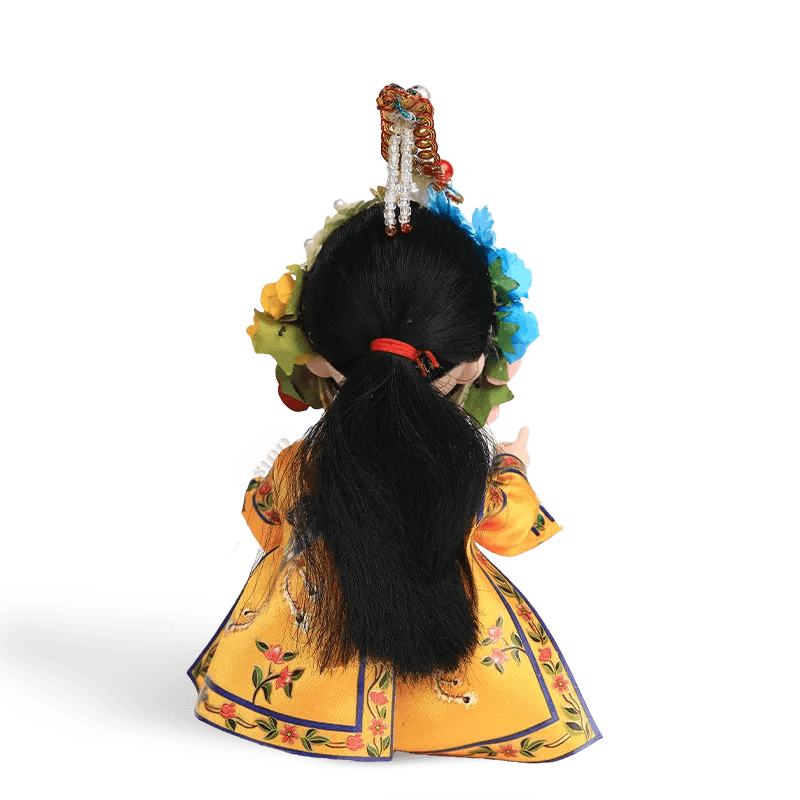 6-Inch Handmade Yu Ji Chinese Opera Doll – Elegant Desk Accessory - SinoCultural -- QJ0612