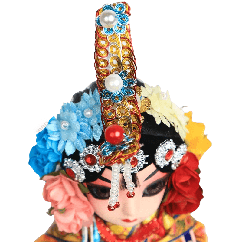 6-Inch Handmade Yu Ji Chinese Opera Doll – Elegant Desk Accessory - SinoCultural -- QJ0612
