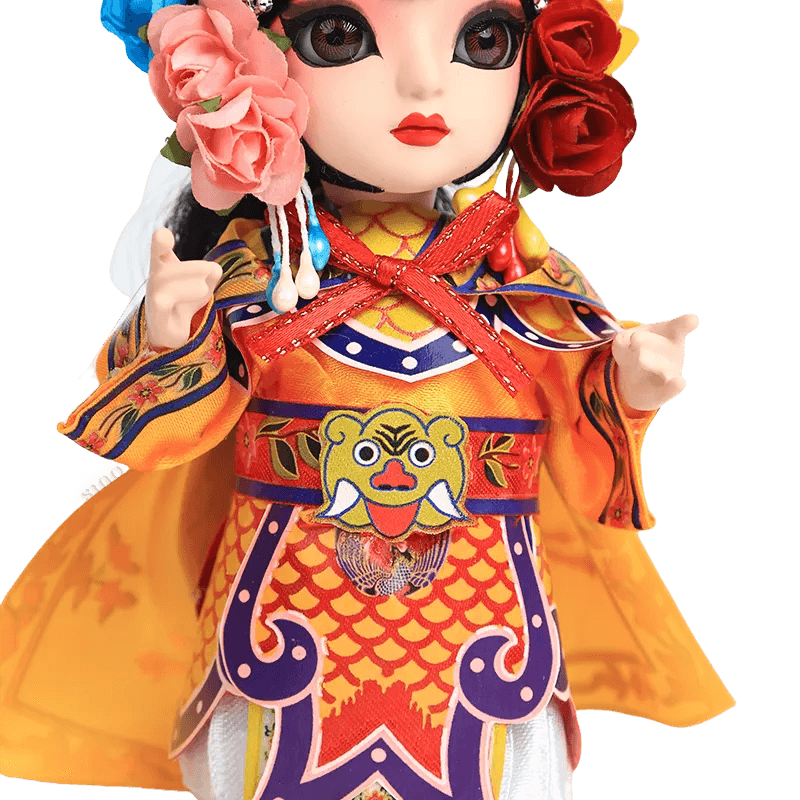 6-Inch Handmade Yu Ji Chinese Opera Doll – Elegant Desk Accessory - SinoCultural -- QJ0612