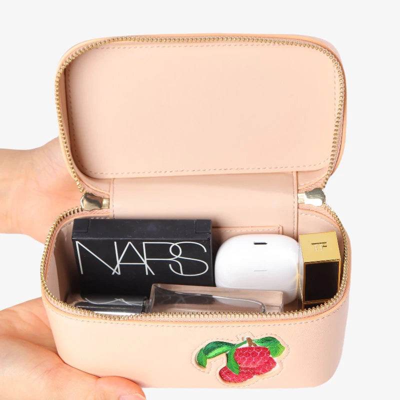 Sinocultural Handcrafted Embroidered Lychee Makeup Bag - SinoCultural -- BXW06WCS189A02 -