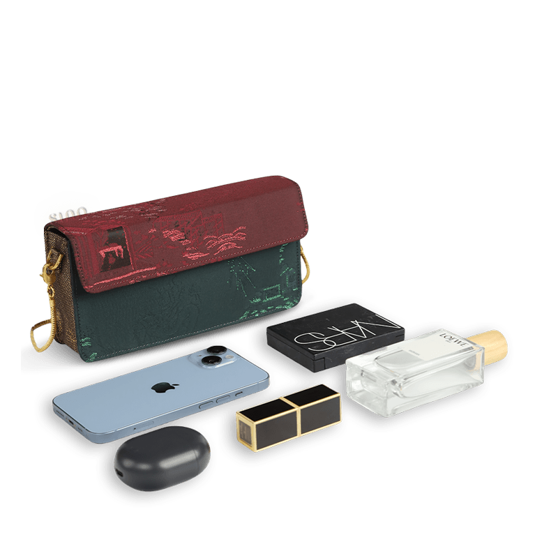 Ultra-Light Envelope Clutch Handbag Song Brocade in Recycled Fabric 133g - SinoCultural -- GD1209