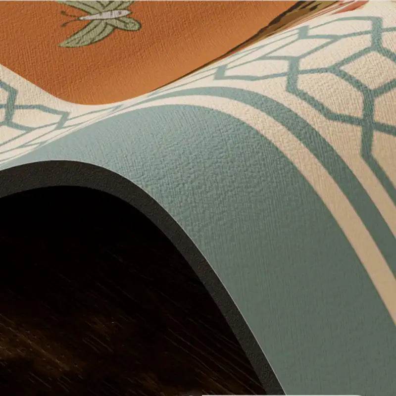 Chinoiserie Mountain Hydrangea Washer Dust Protection Mat - SinoCultural -- TM020A3446 -