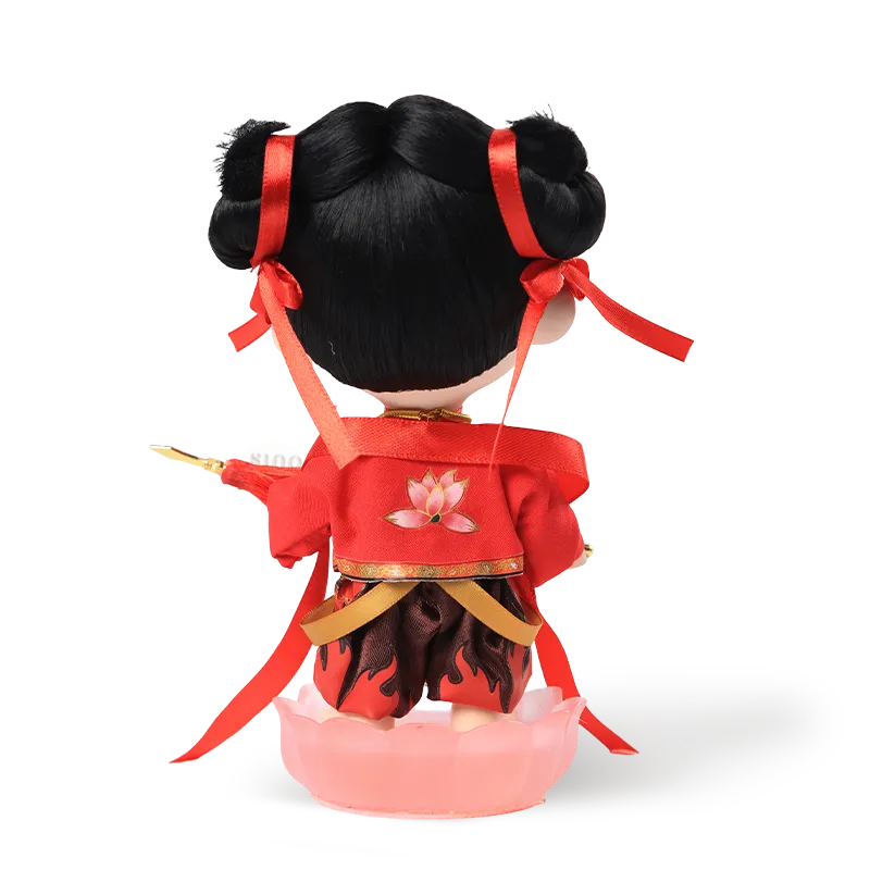 Back view of 9-inch Nezha Chinese doll.