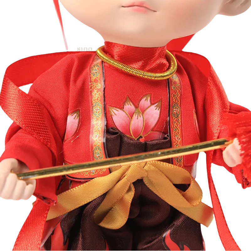 Body details of 9-inch Nezha doll (fabric and patterns).
