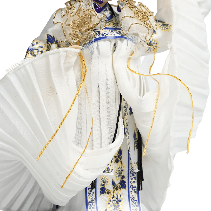 9-Inch Handmade Chinese Doll – Peking Opera Legendary White Snake Collectible - SinoCultural -- XJP0903